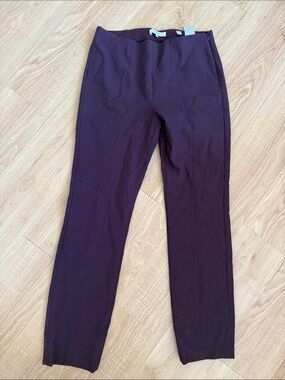 Vince Men's Slim Dress Chinos in Deep Plum
